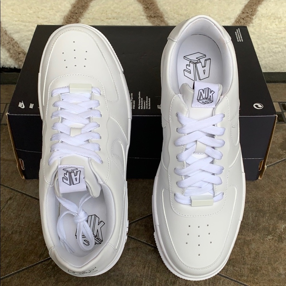 NIKE W AF1 PIXEL WHITE/WHITE-BLACK-SAIL - Picture 7 of 16